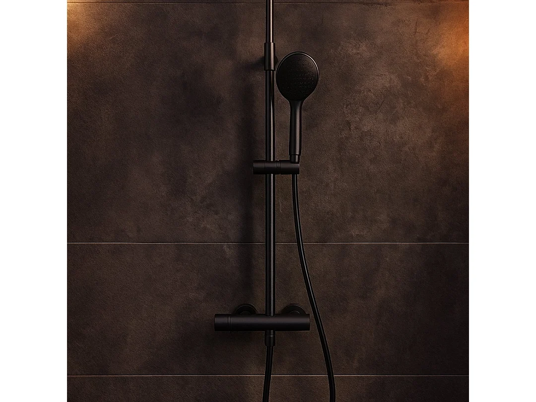 Luisa II Kombi-Duschhalter 3-teilig metallic-grau Essebagno