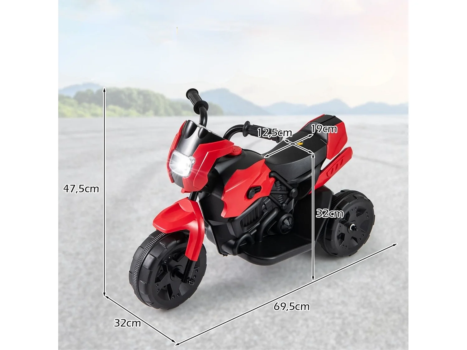 Dziecięcy 3-kołowy motocykl elektryczny Motor na akumulator