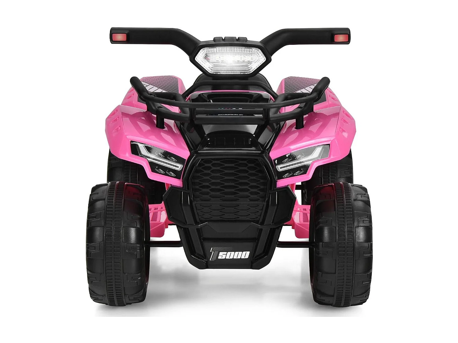 Elektro Kinderquad mit Stauraum Mini Elektroquad mit Musik für Kinder 44 x 66 x 42 cm Rosa + Schwarz