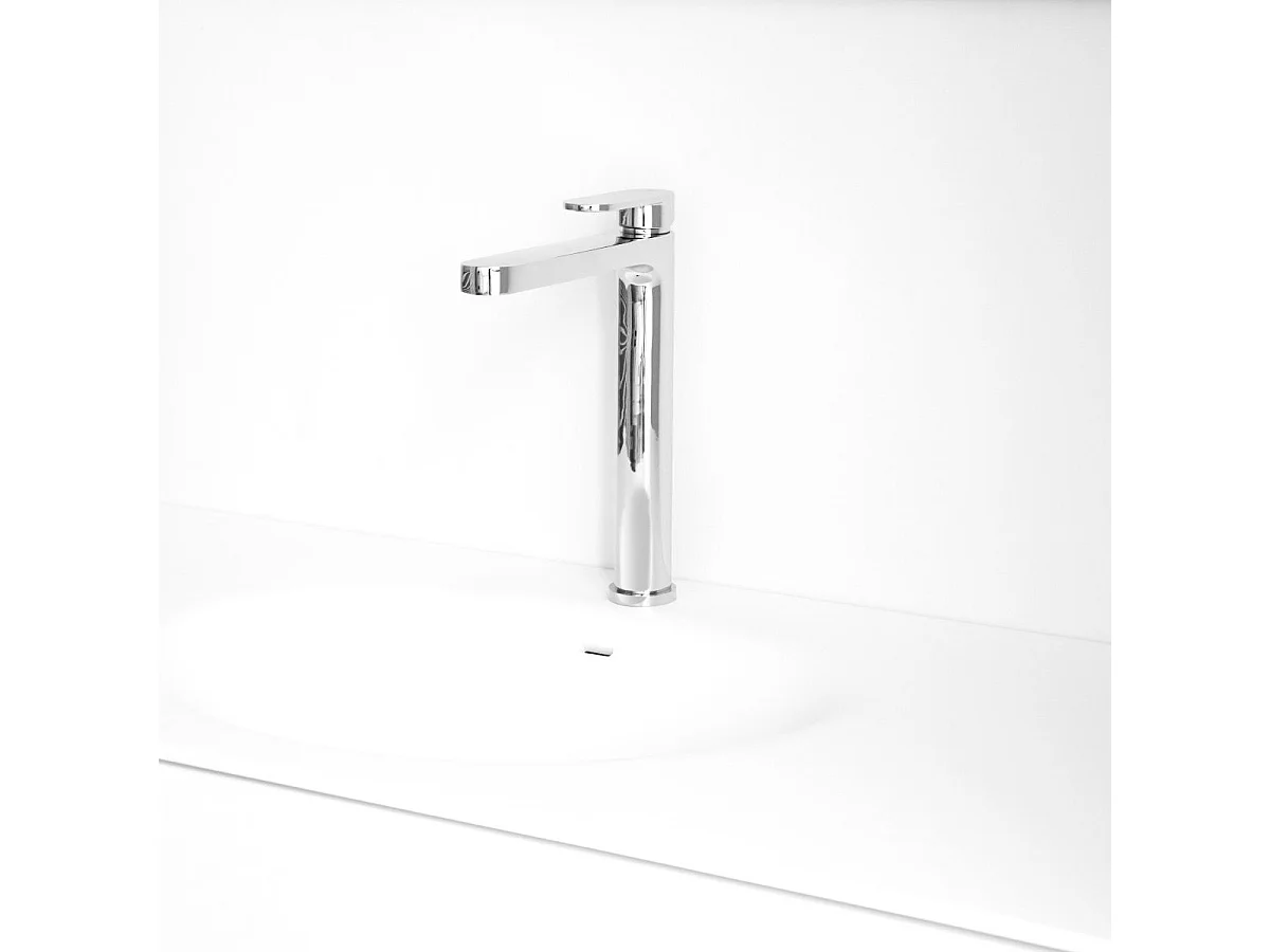 Cortes mitigeur lavabo haut chromé - Essebagno