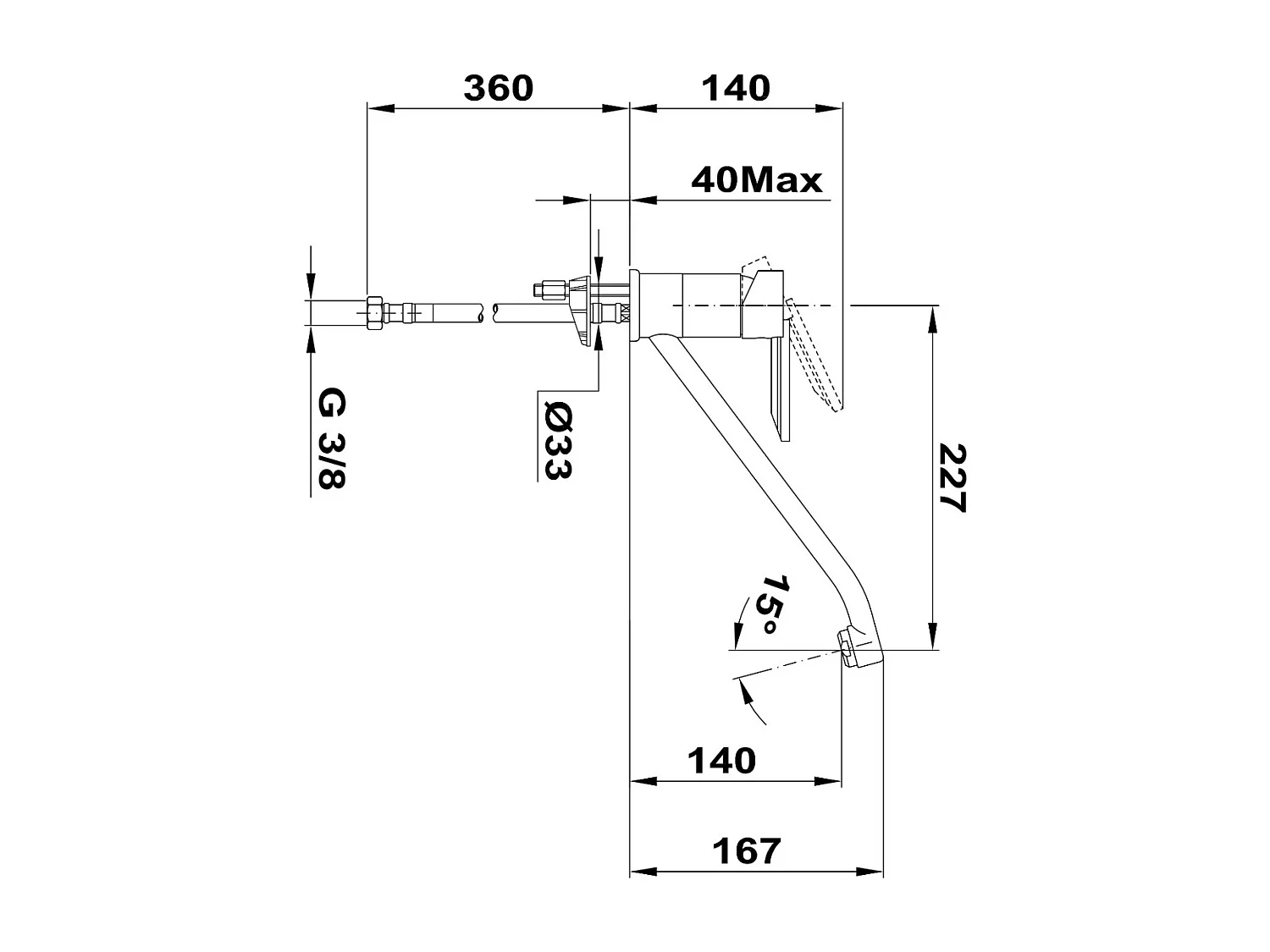 Tango Plus Spültischarmatur in Edelstahloptik Essebagno