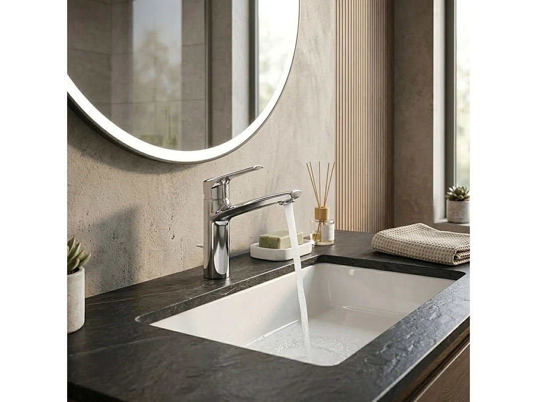 Sydney mitigeur lavabo chromé - Essebagno