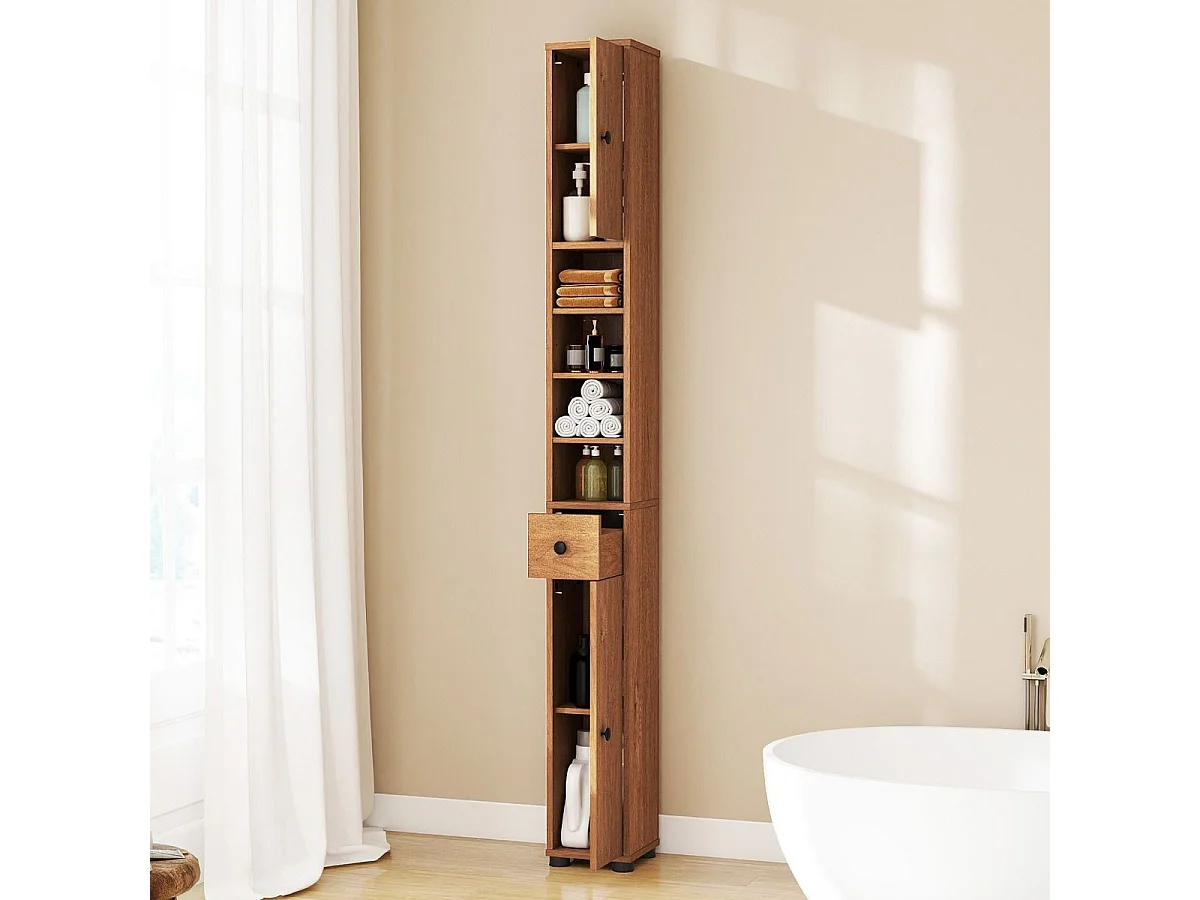 Wąska stojąca szafka łazienkowa Szafka do łazienki