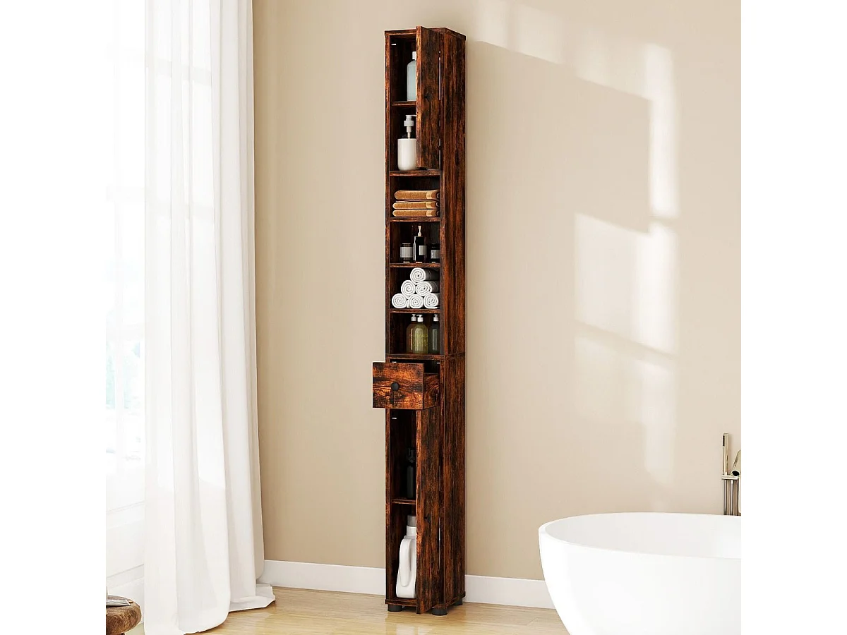 Wąska stojąca szafka łazienkowa Szafka do łazienki