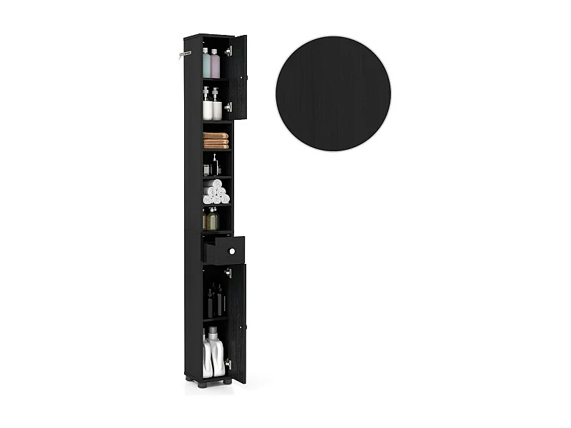 Wąska stojąca szafka łazienkowa Szafka do łazienki