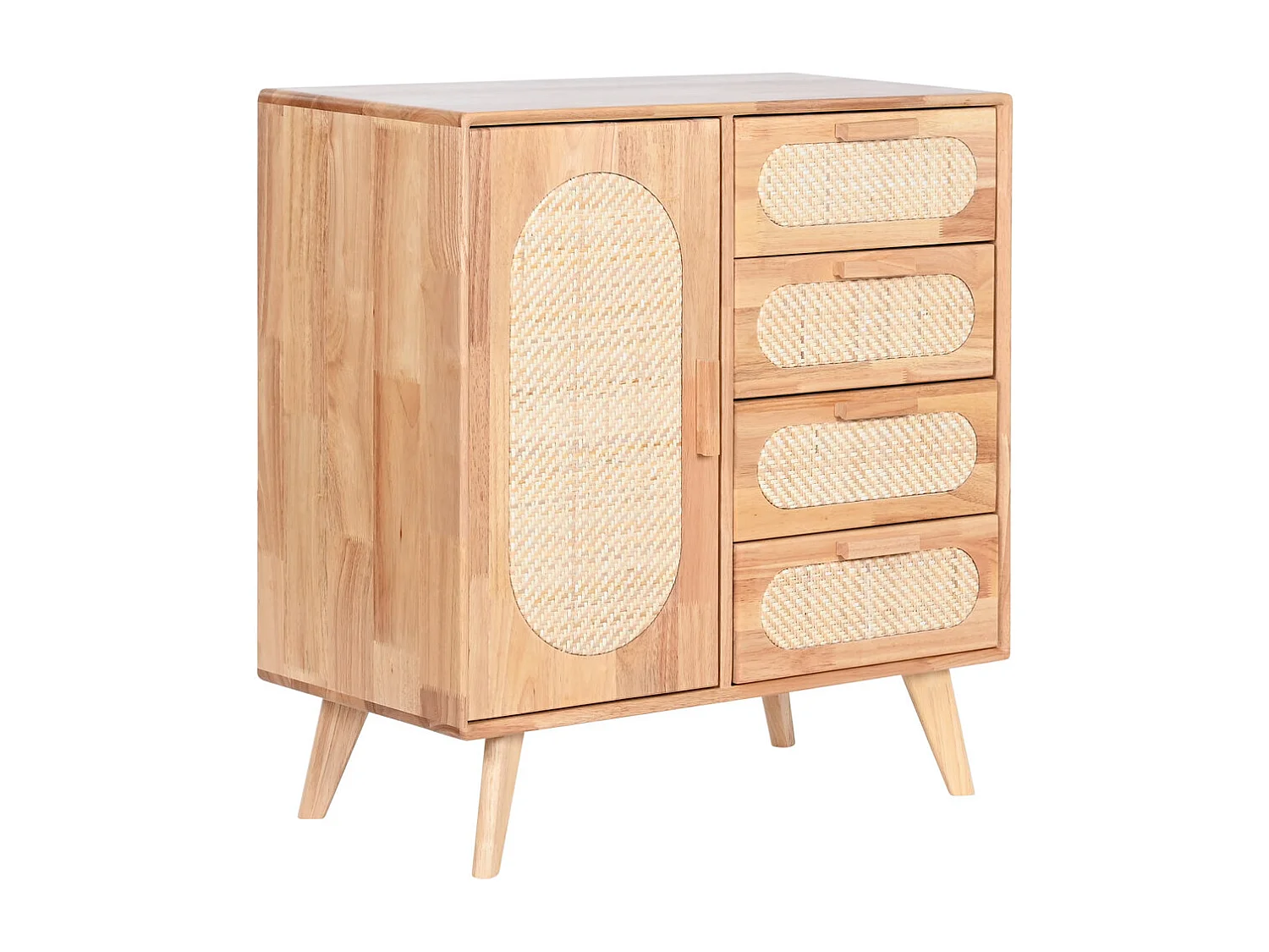 Buffet Rubberwood Ratan 73,5X35X78 Natural