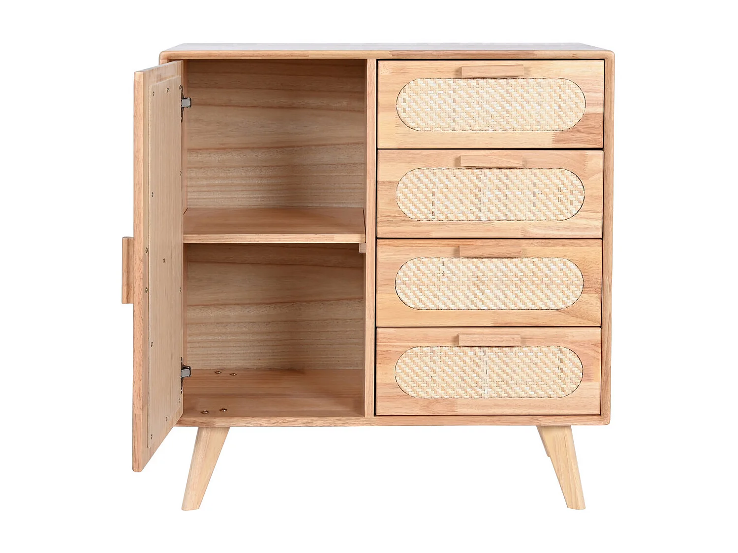 Buffet Rubberwood Ratan 73,5X35X78 Natural