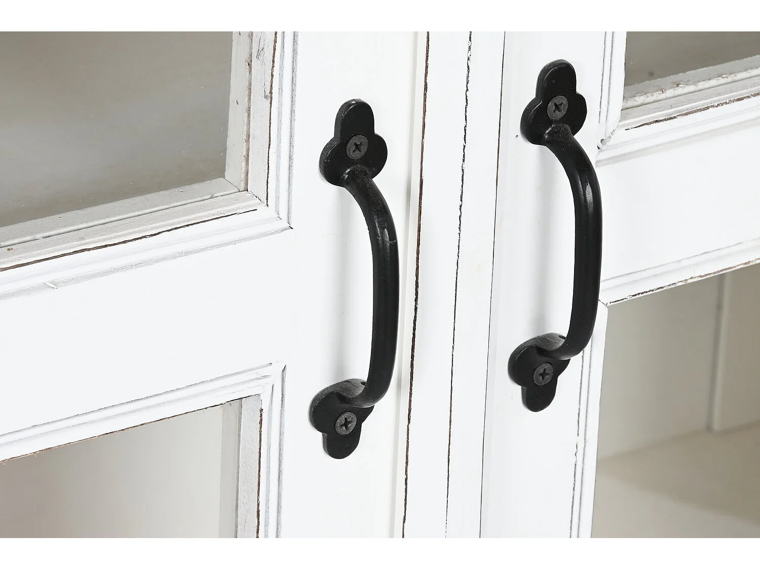 Buffet Maniglia in Vetro 180X40X100 Bianco