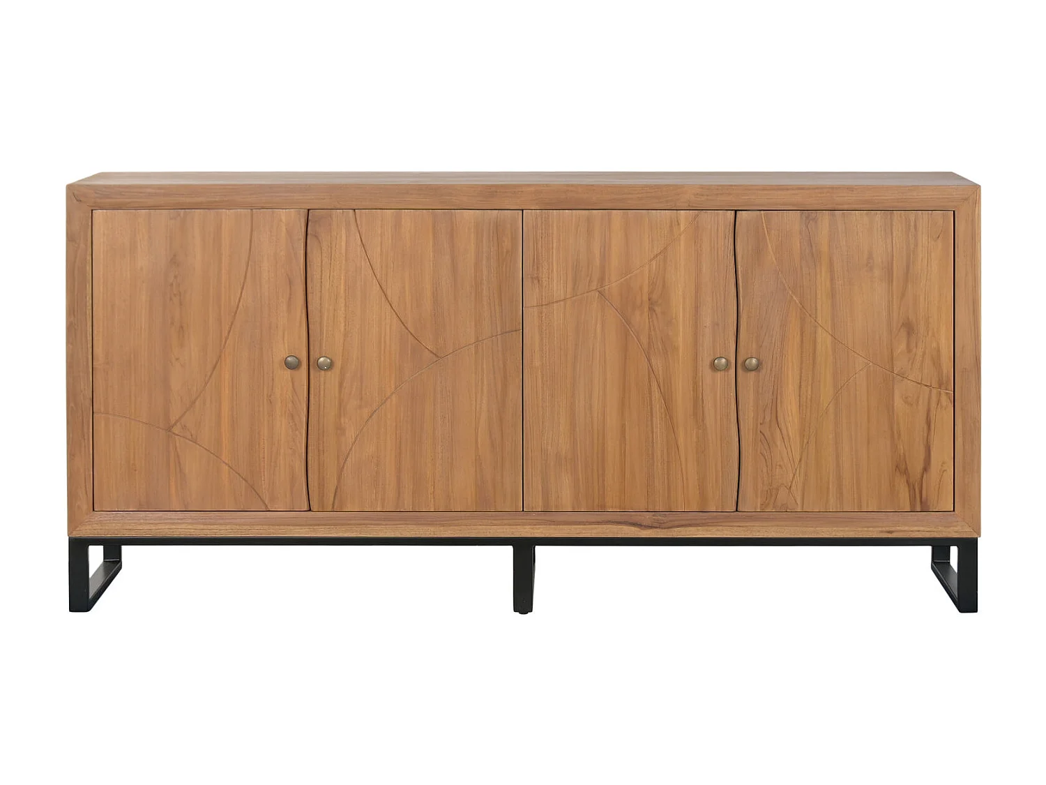 Buffet Teak MDF 180x40x85 Bruin