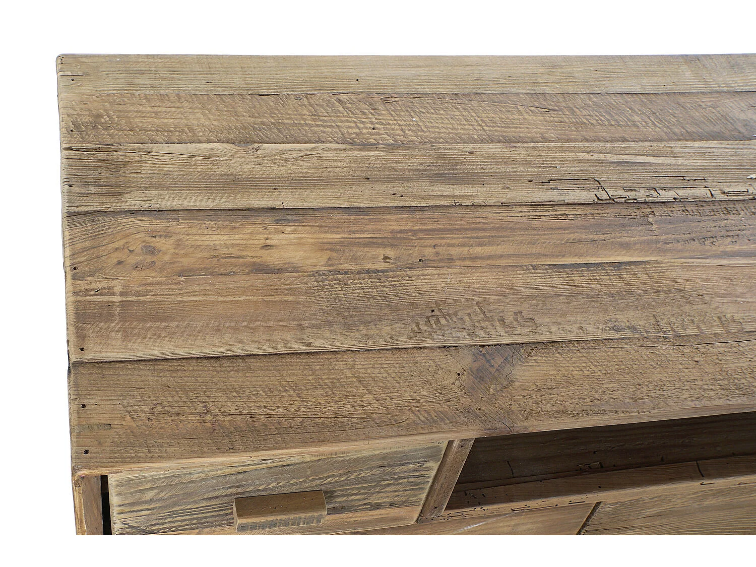 Tavolo TV Pino 180X48X65 Naturale Invecchiato