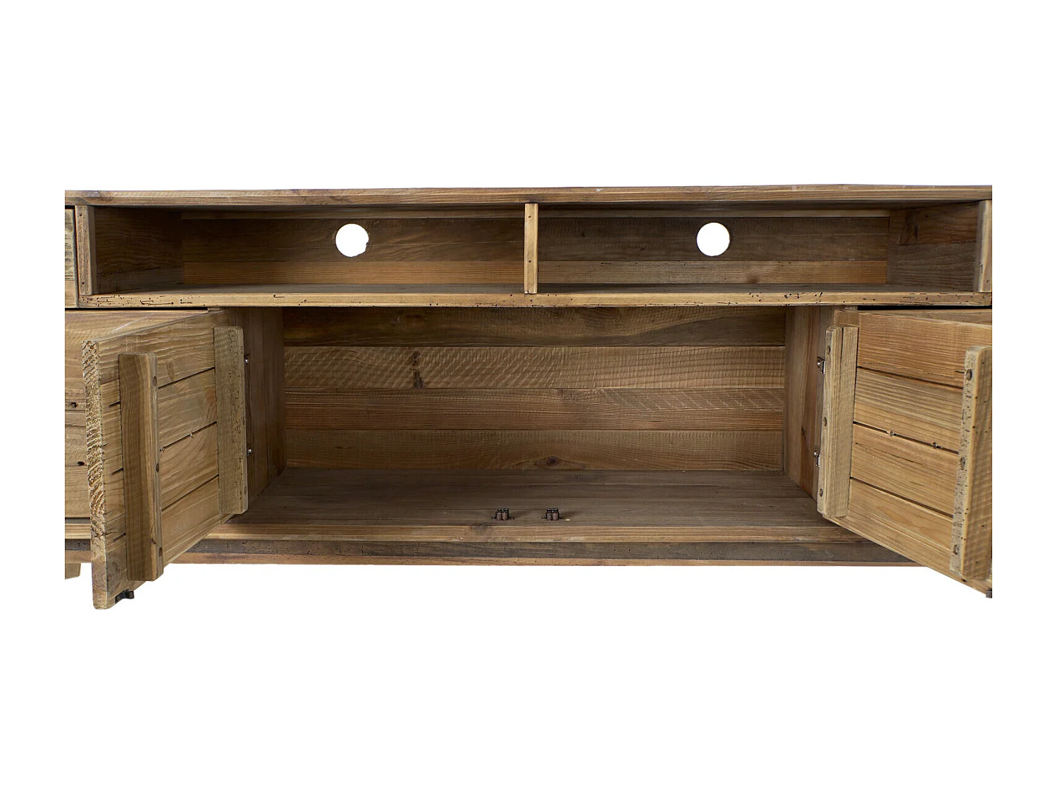 Tavolo TV Pino 180X48X65 Naturale Invecchiato