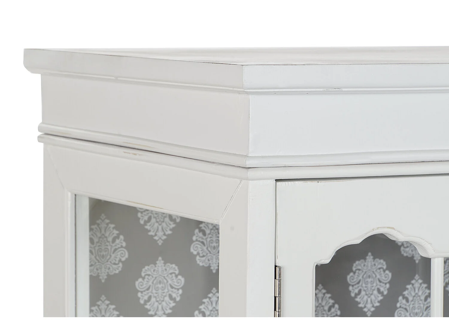 Buffet Fir Glass 142,5 x 40,5 x 101,5 mm Branco