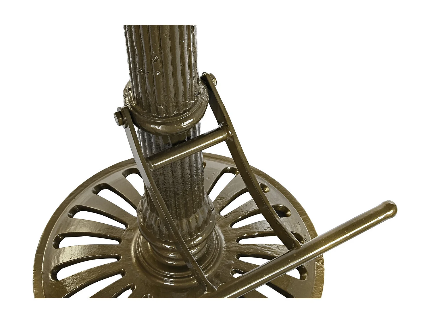Metalen kruk 44x33x82 goud