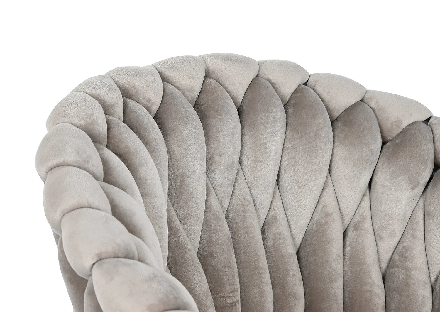 Cadeira de metal em poliéster 60x66x84 bege