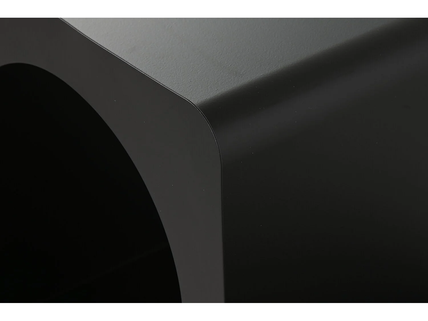 Mesa lateral de metal 60x30x60 preta