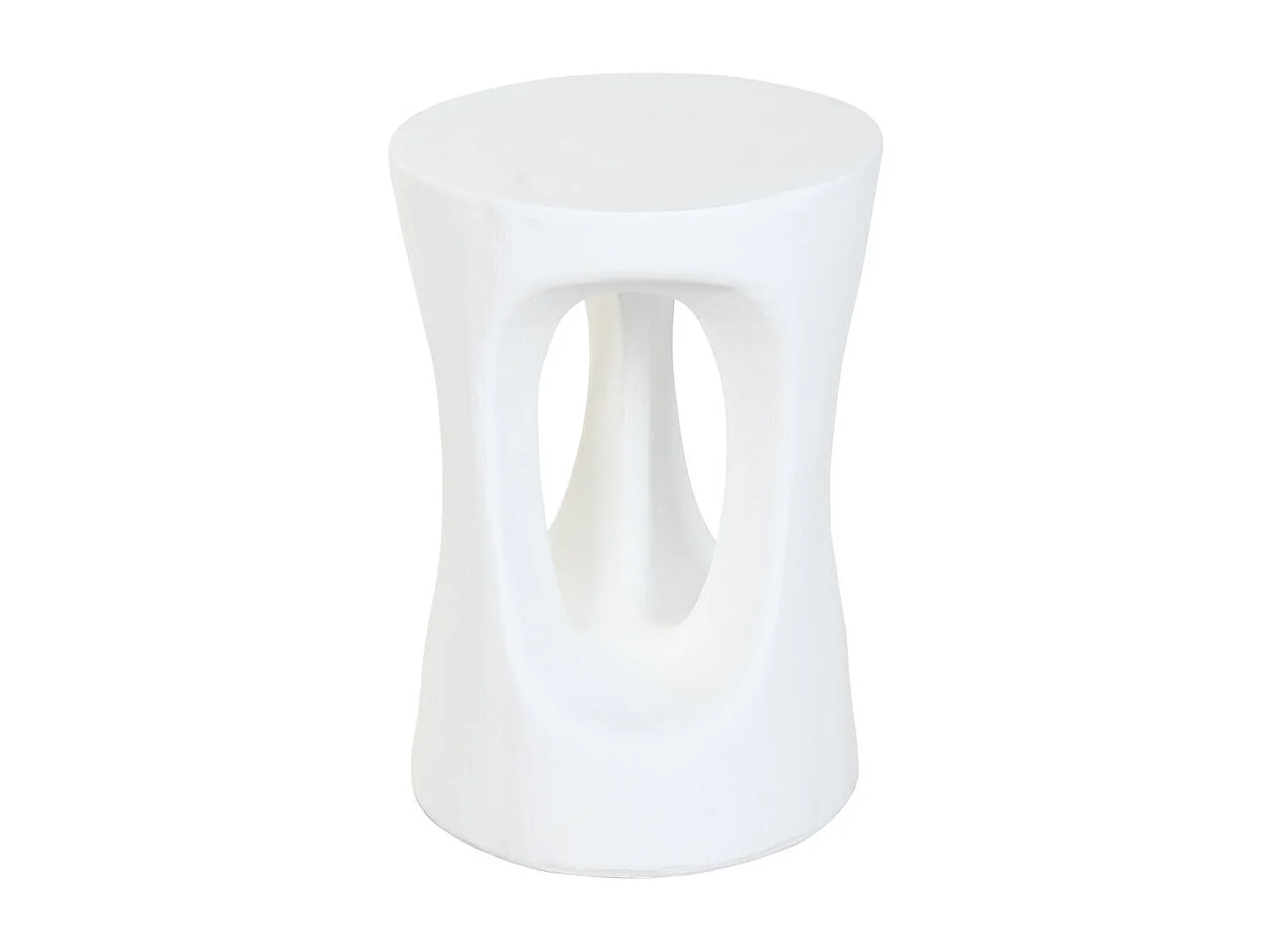Mesa lateral Magnesia 35,5 x 35,5 x 51 cm branca