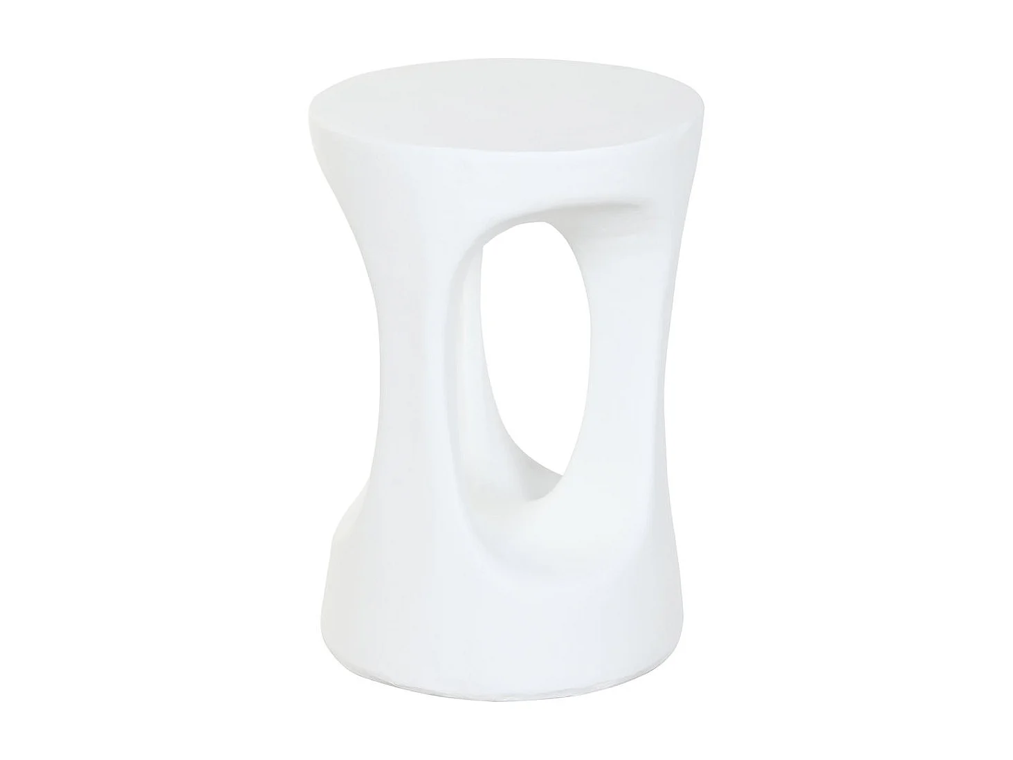 Mesa lateral Magnesia 35,5 x 35,5 x 51 cm branca