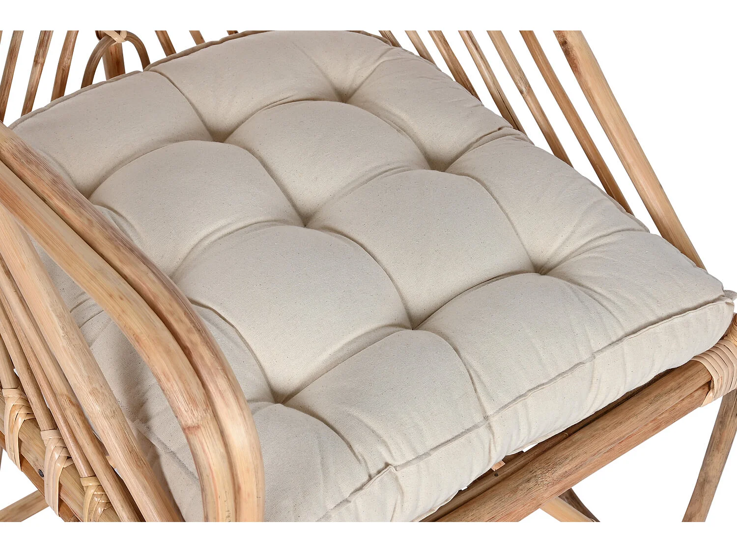 Bamboe Ratan Stoel 58x61x87 Naturel