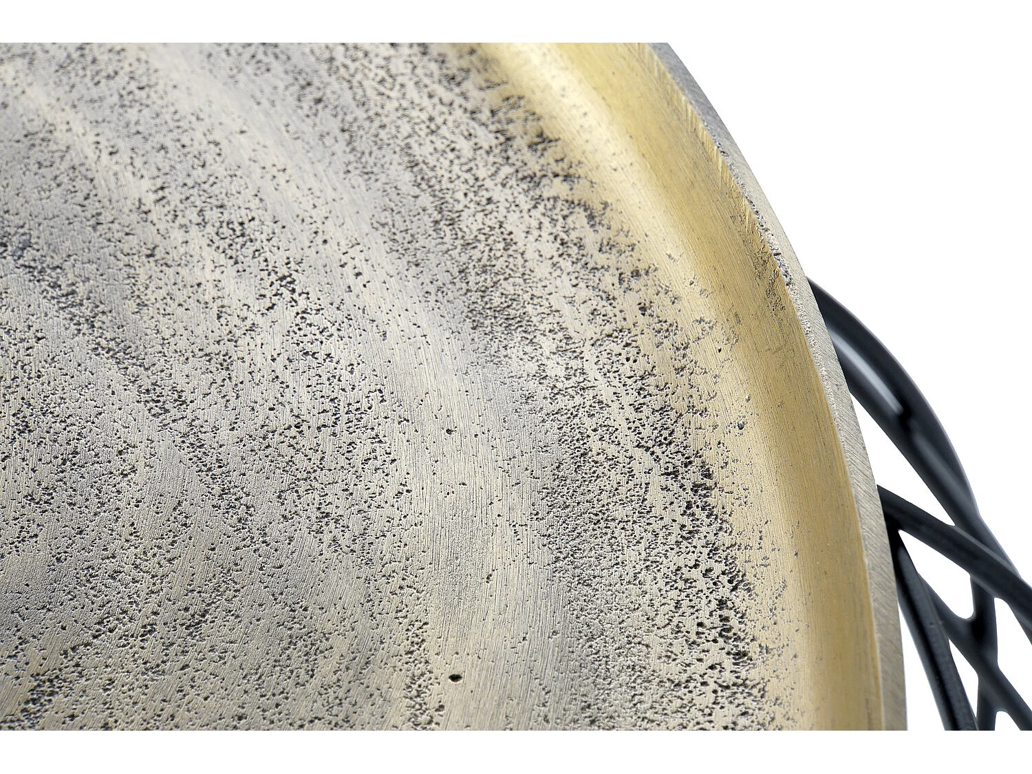 Aluminium bijzettafel 80x80x44 goud