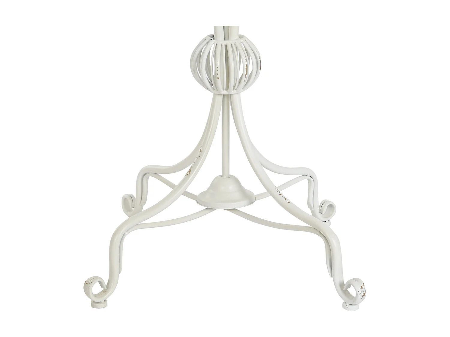 Metalen bijzettafel 81x81x81,5 cm, wit