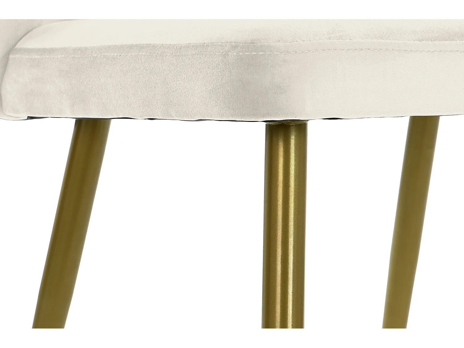 Cadeira de metal em poliéster 58x58x78 branca