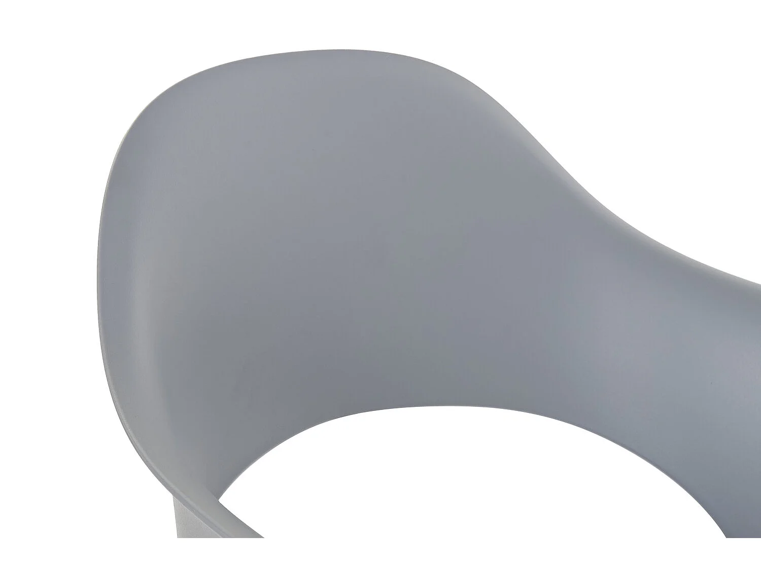 Cadeira de metal PP 56x54x80 cinza claro fosco