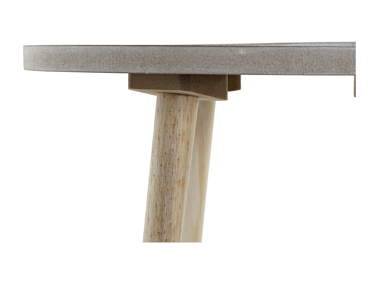 Bijzettafel van MDF, 40x40x41 cm, naturel.