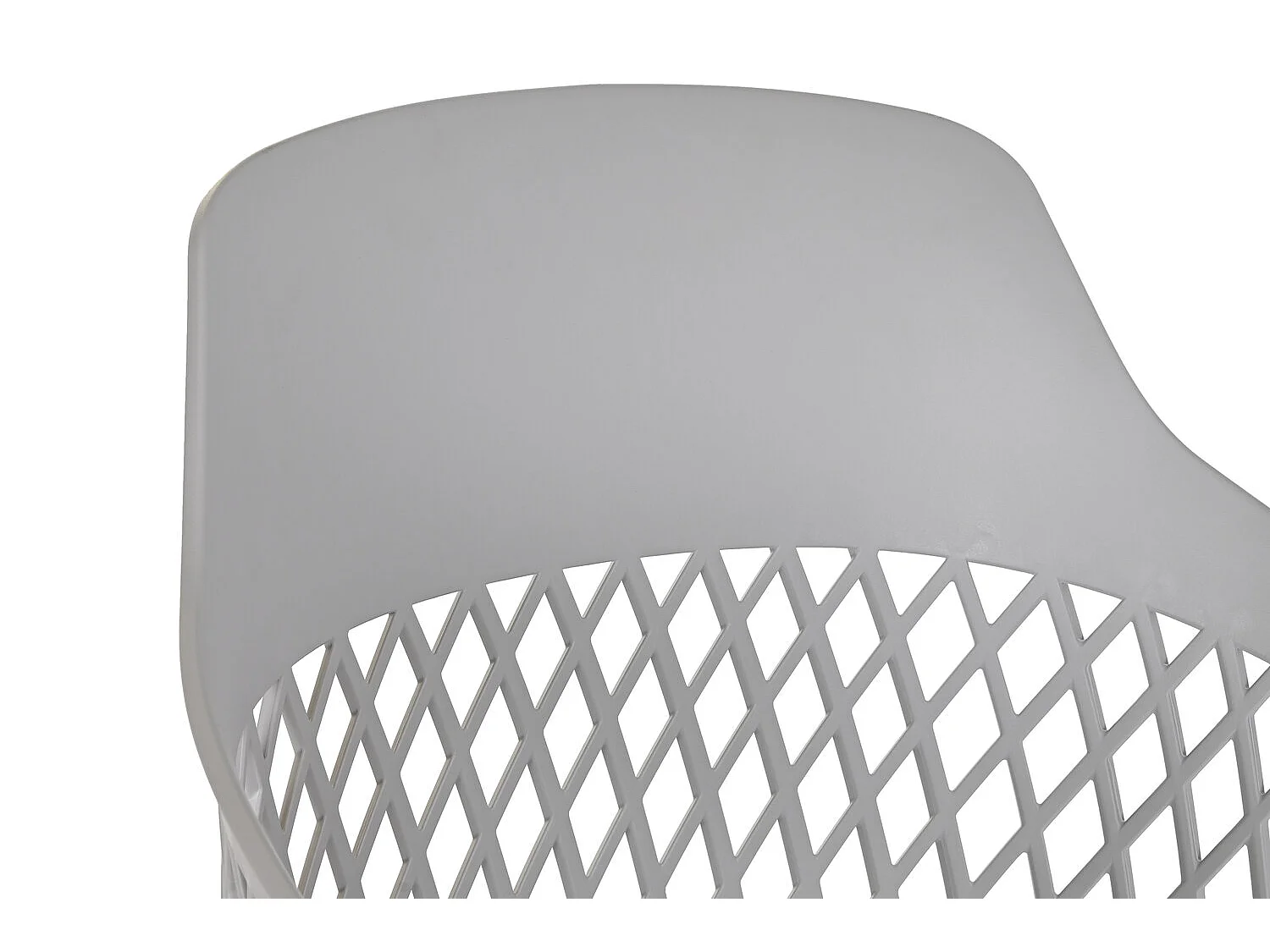 Cadeira de metal PP 57x57x80,5 cinza claro