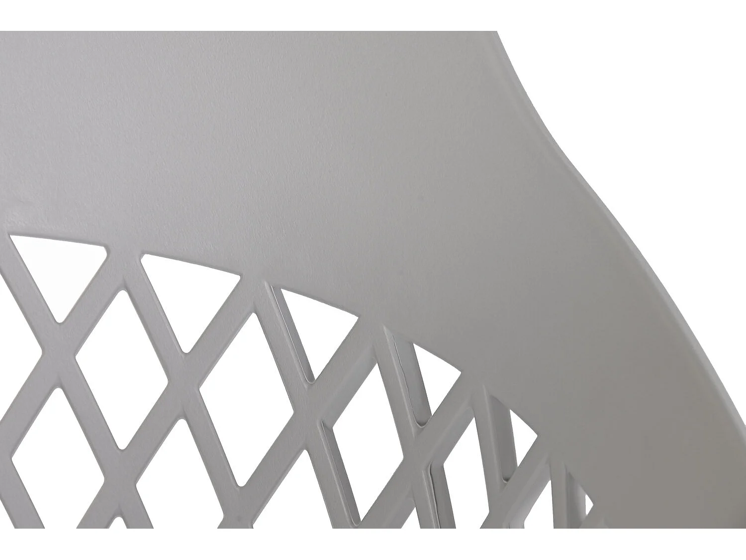 Cadeira de metal PP 57x57x80,5 cinza claro