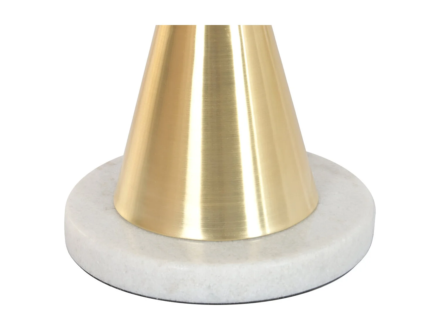 Bijzettafel Marmer Metaal 41x41x58 Wit