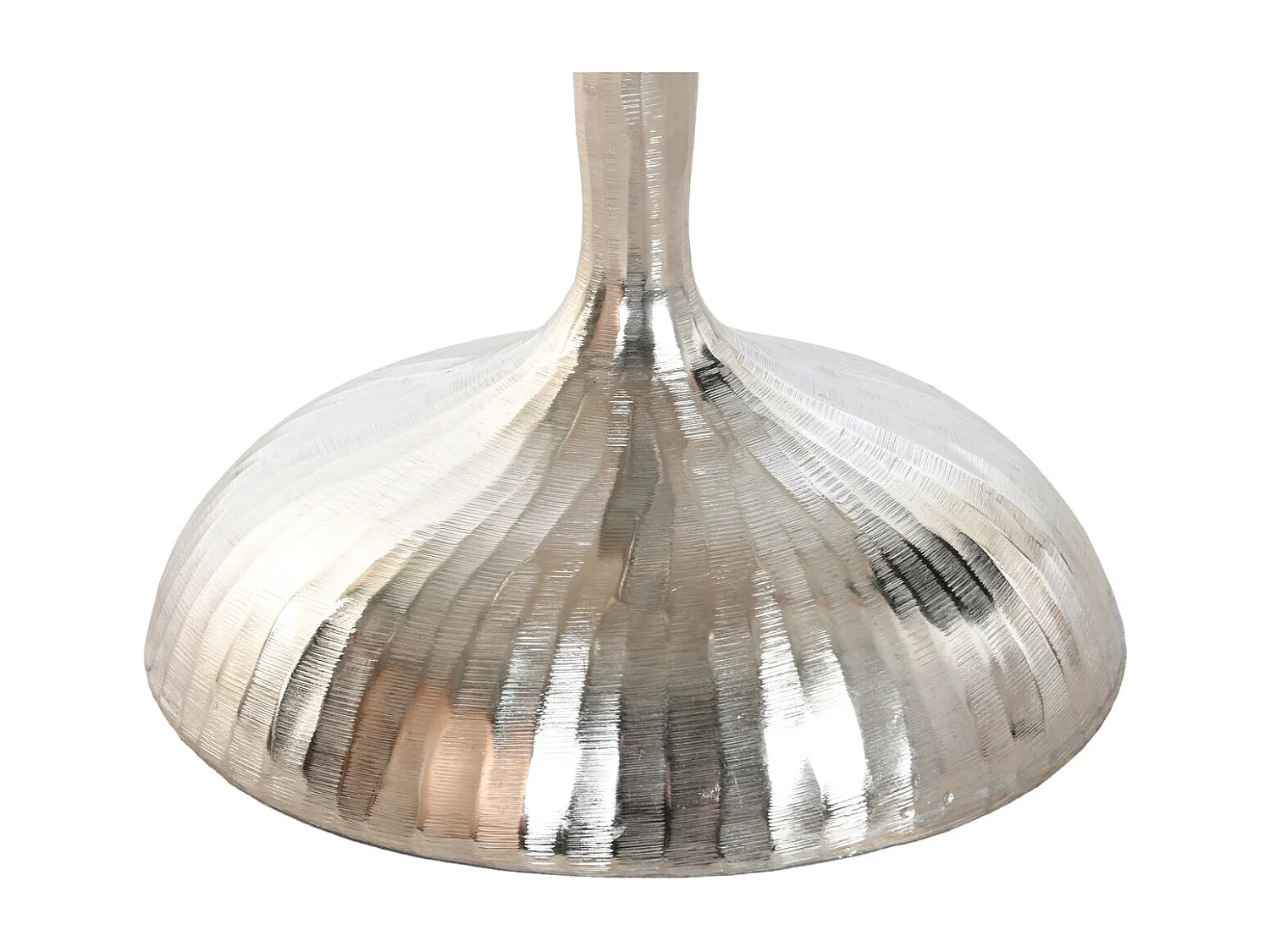 Aluminium bijzettafel 41x41x58 cm, zilverkleurig