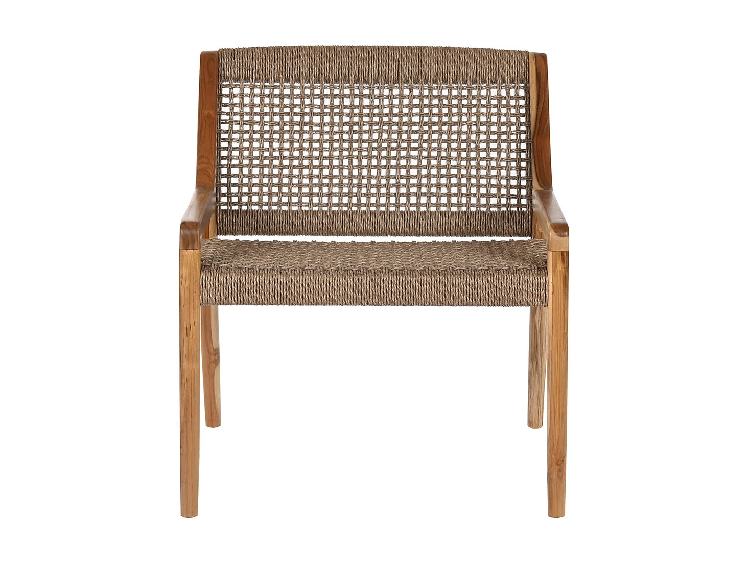 Sedia in fibra di teak 65X62X72 marrone