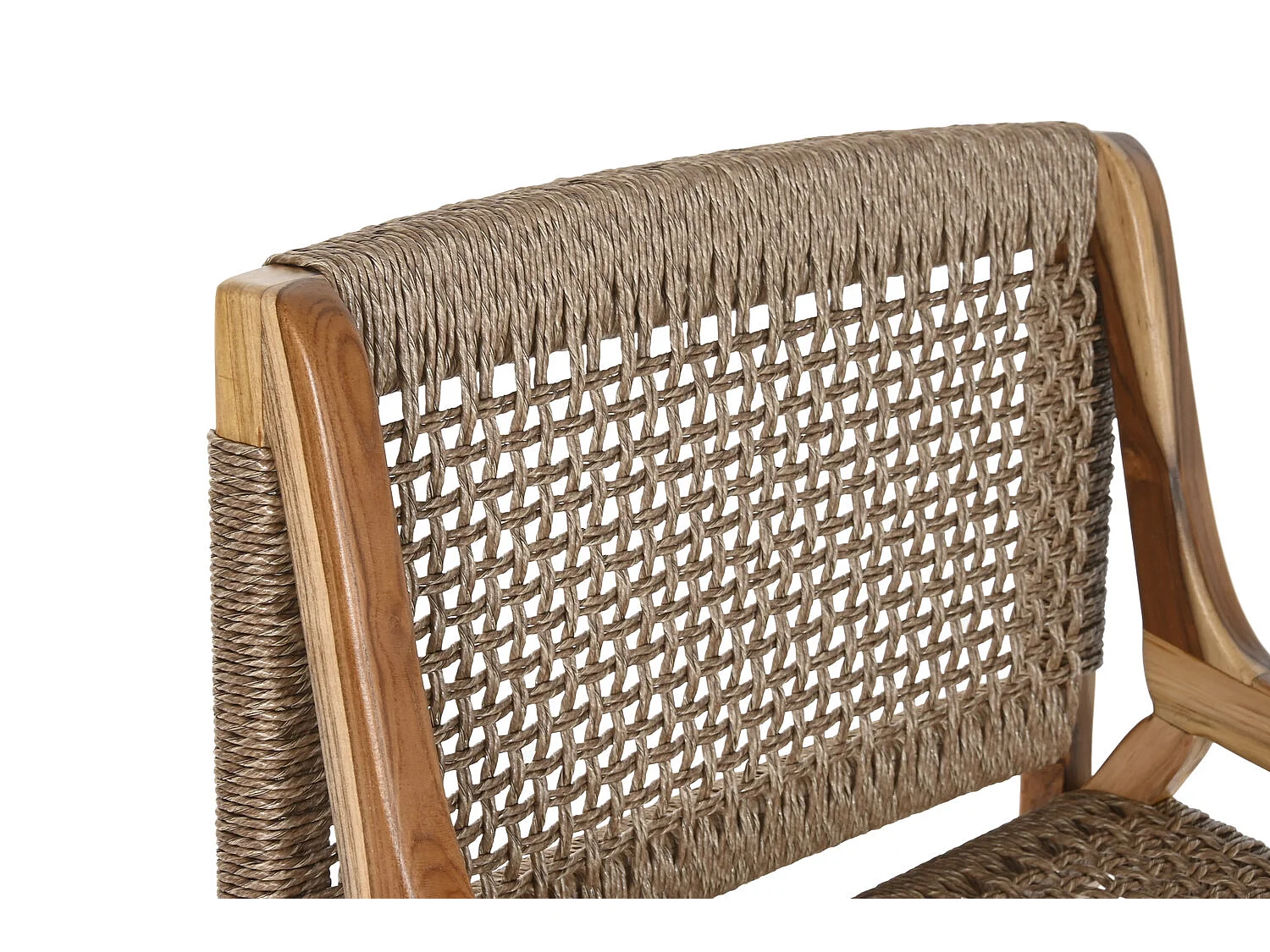 Sedia in fibra di teak 65X62X72 marrone