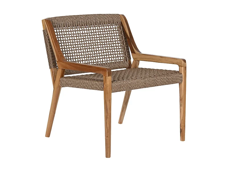 Silla Teca Fibra 65X62X72 Marron