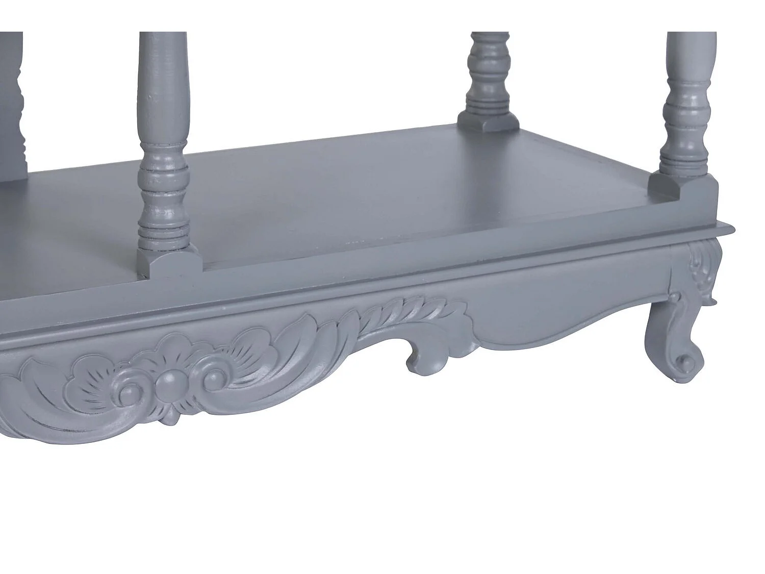 Buffet Paulownia em MDF, 117 x 39 x 89 cm, 2 gavetas, cinza