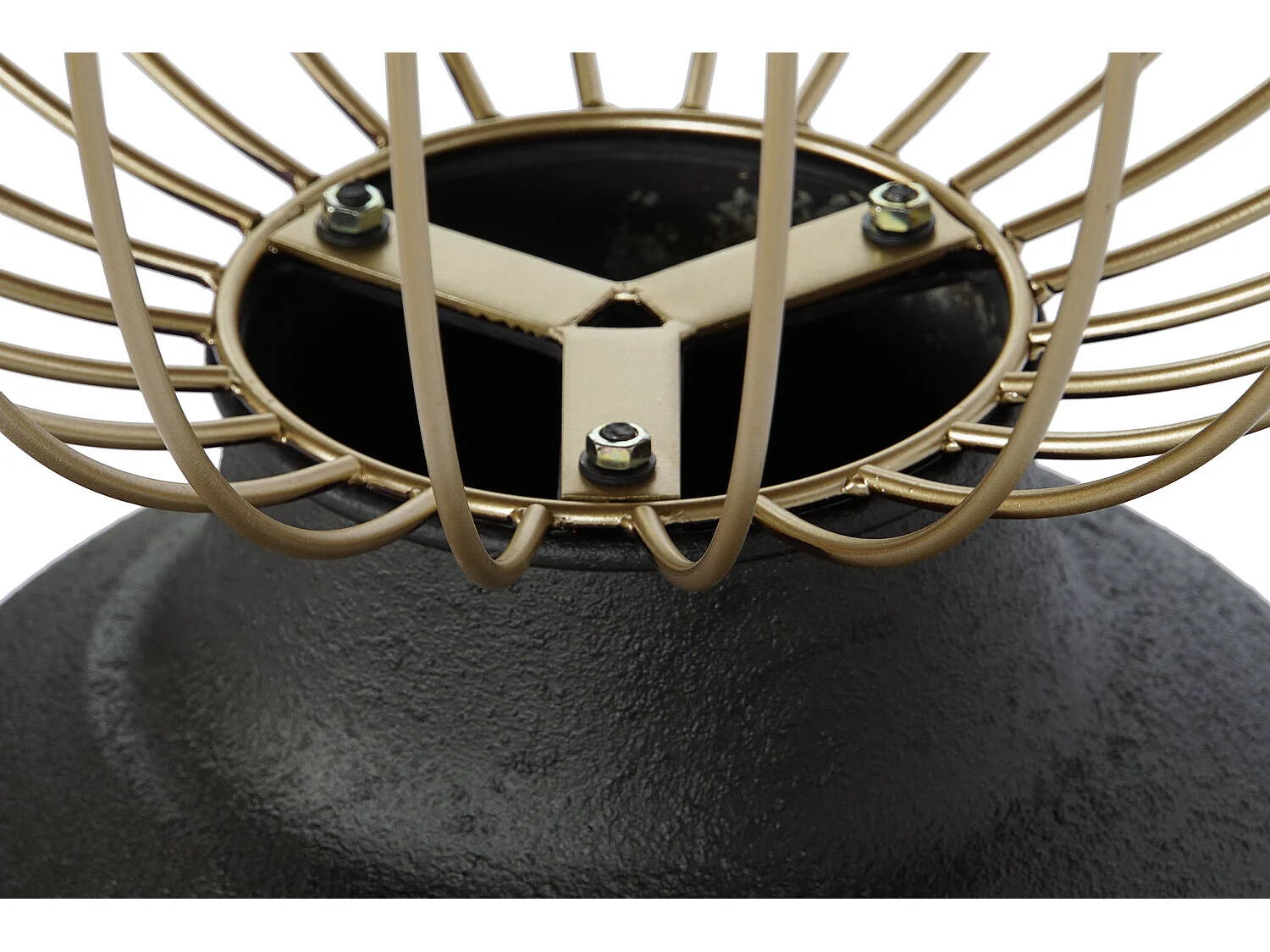 Mesa lateral em madeira de abeto, estrutura em metal, 43,5 x 43,5 x 63,5 cm, preta.