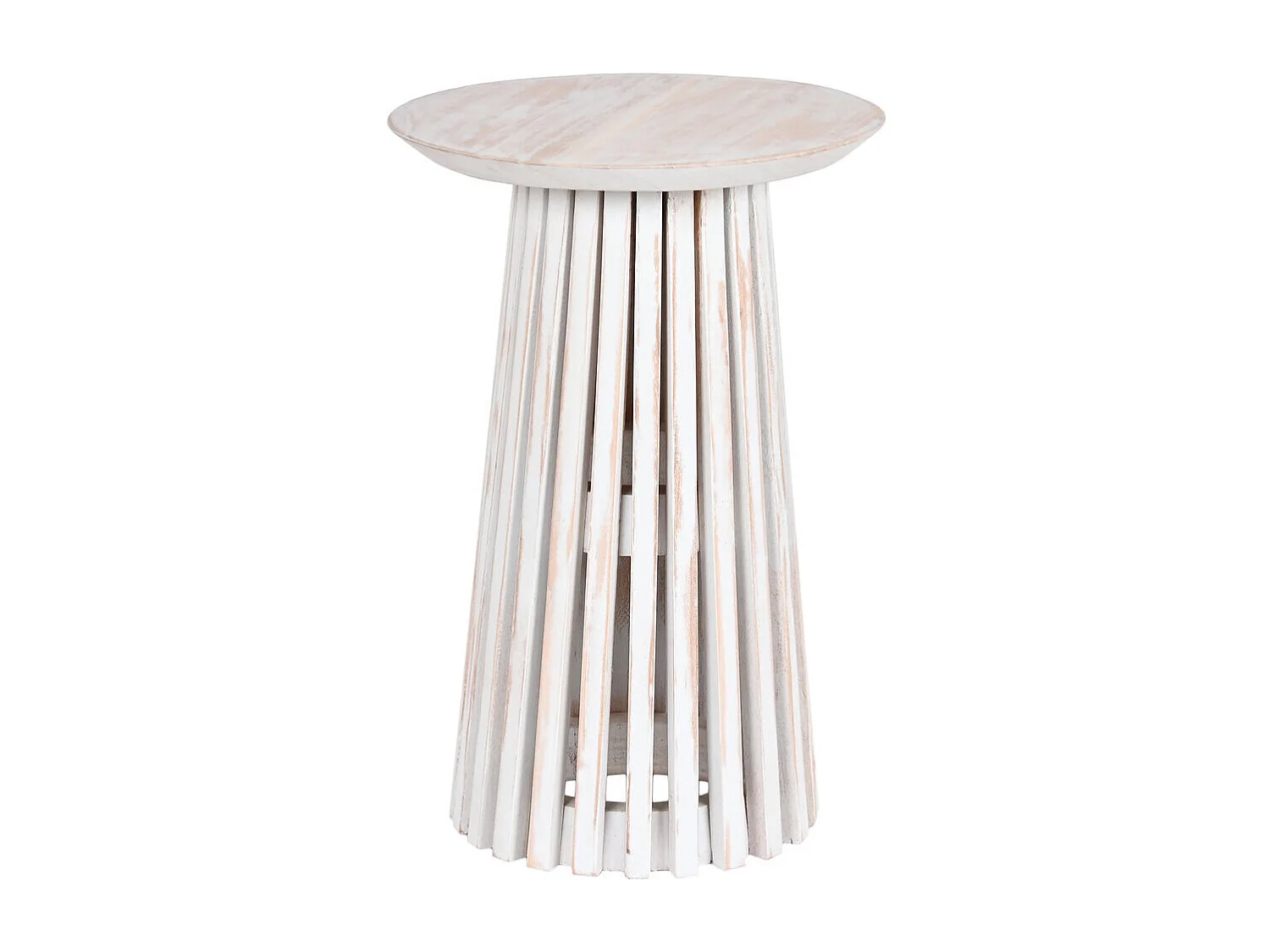 Mesa lateral Mindi 40x40x60 branca Decape