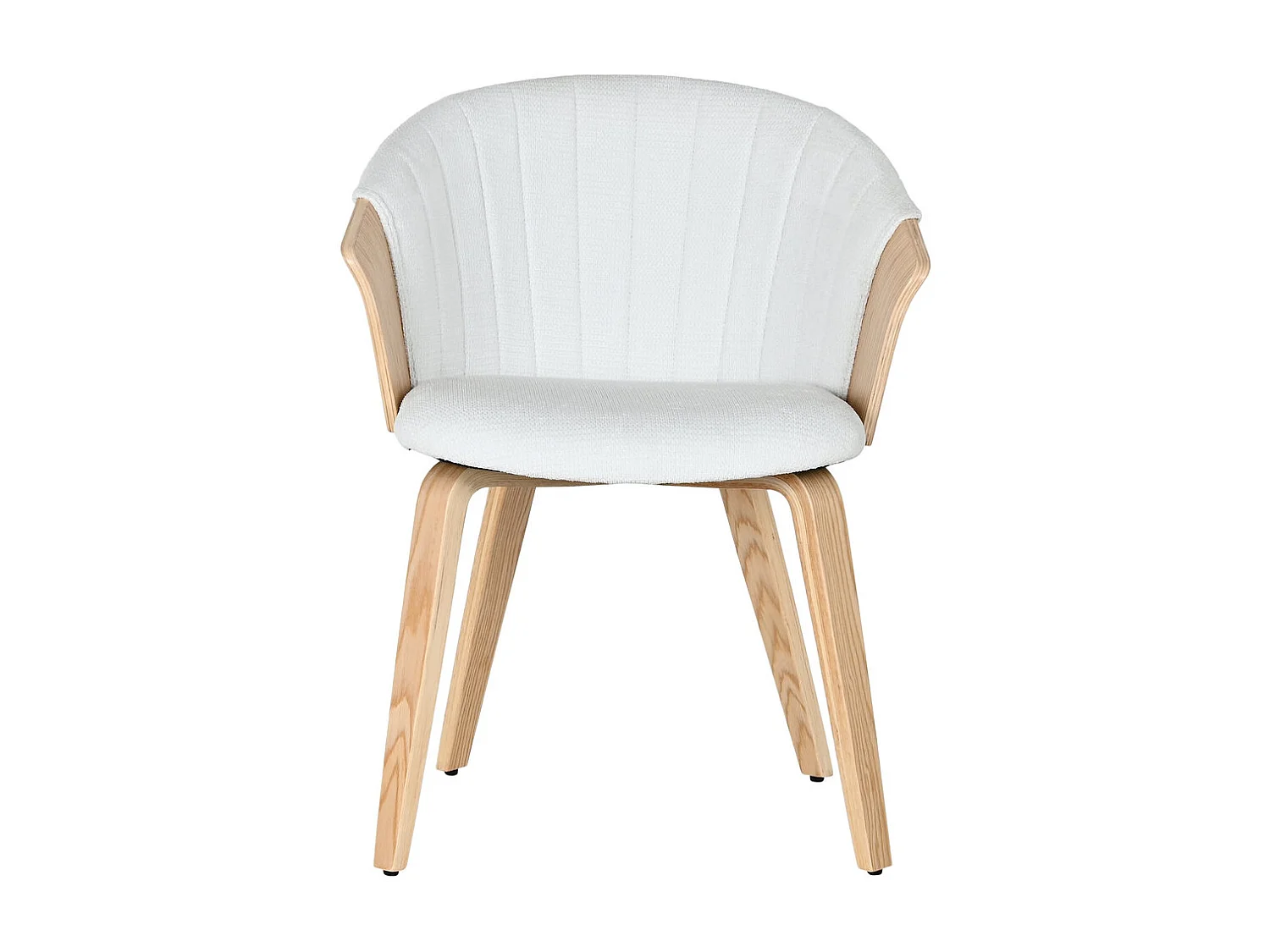 Sedia in legno e poliestere 60X57,5X75 Bianco