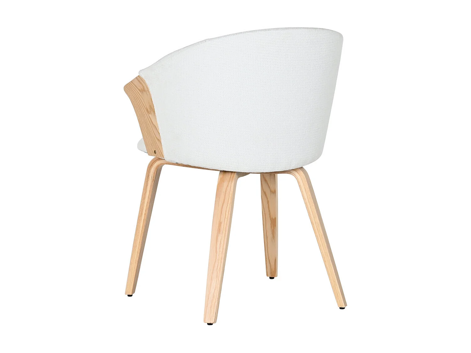 Sedia in legno e poliestere 60X57,5X75 Bianco