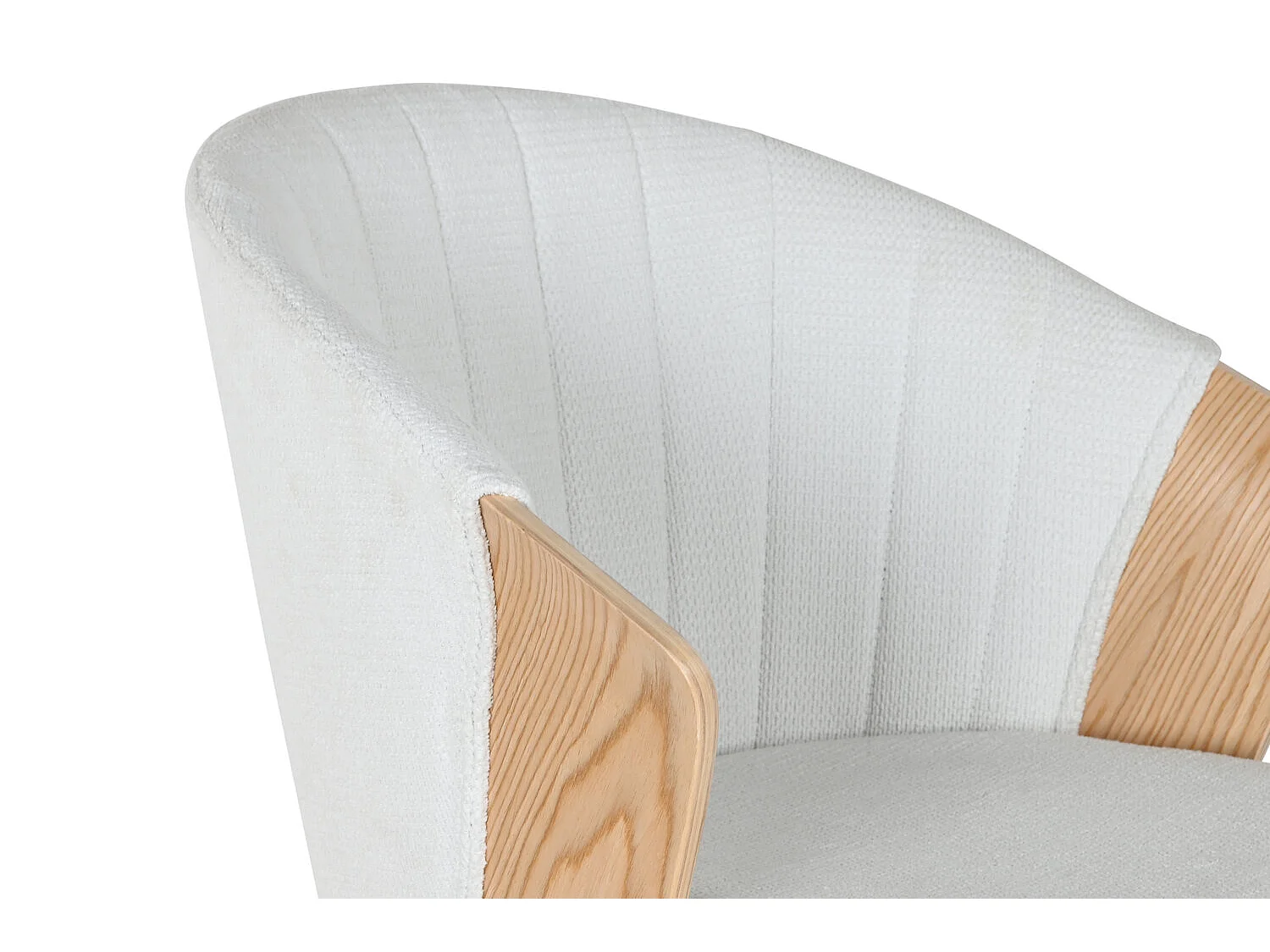 Sedia in legno e poliestere 60X57,5X75 Bianco