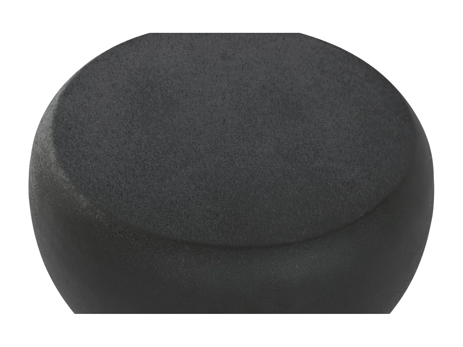 Mesa lateral de ferro 51x51x44 com acabamento rústico preto