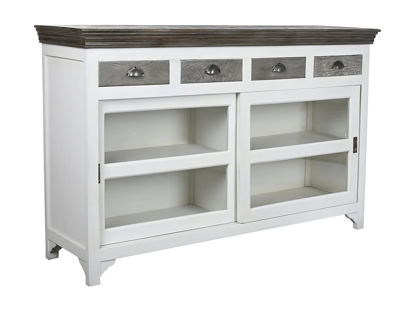 Buffetglashandvat 165x45,7x105,4 grijs