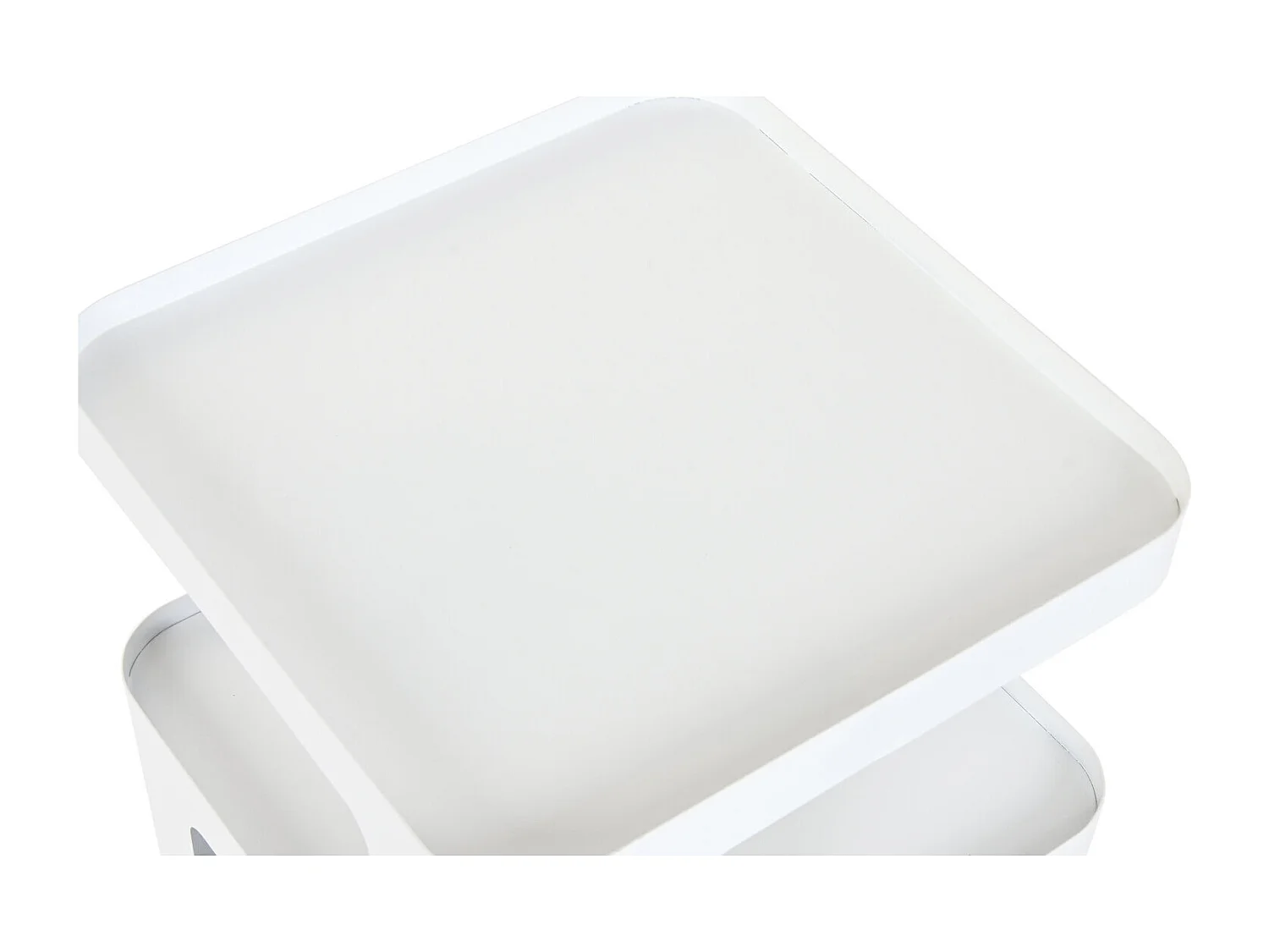 Mesa lateral de metal 40x40x54 branca