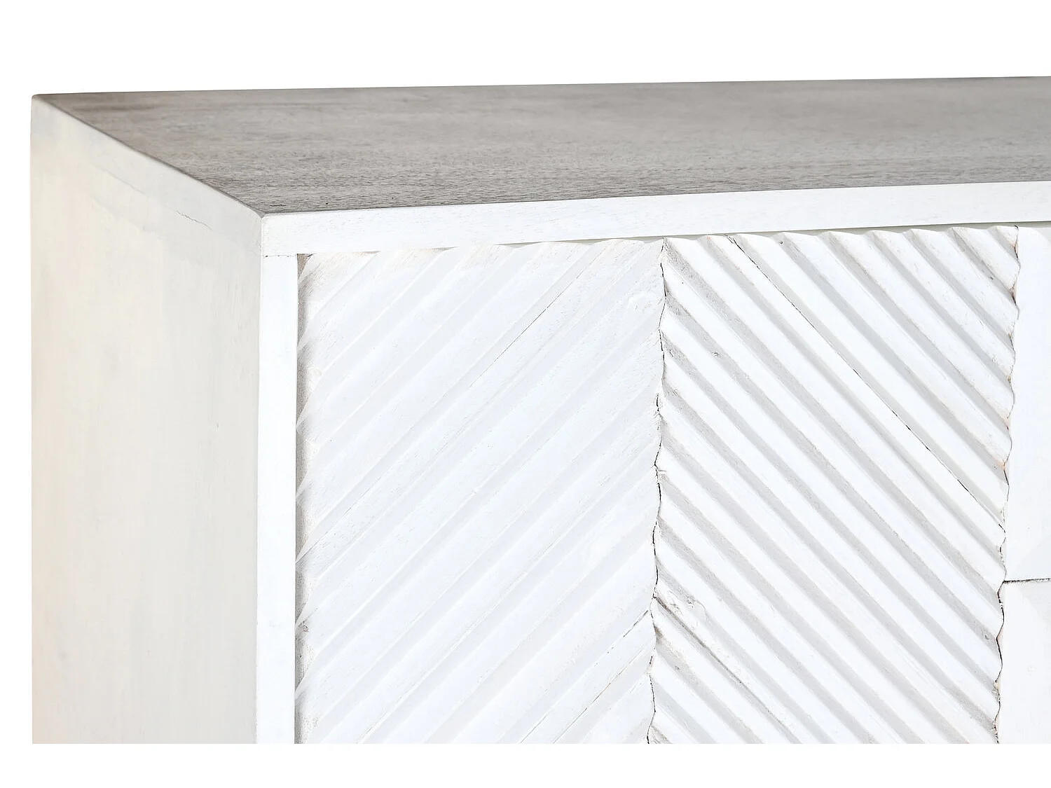 Credenza in metallo Mango 91X44X152 Bianco