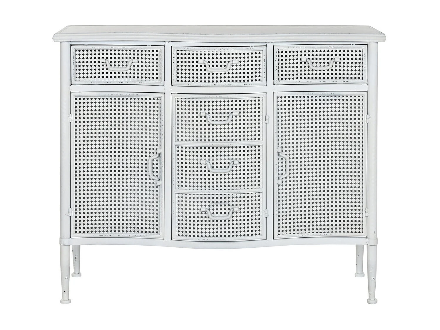 Buffet de metal 101x42x85 branco