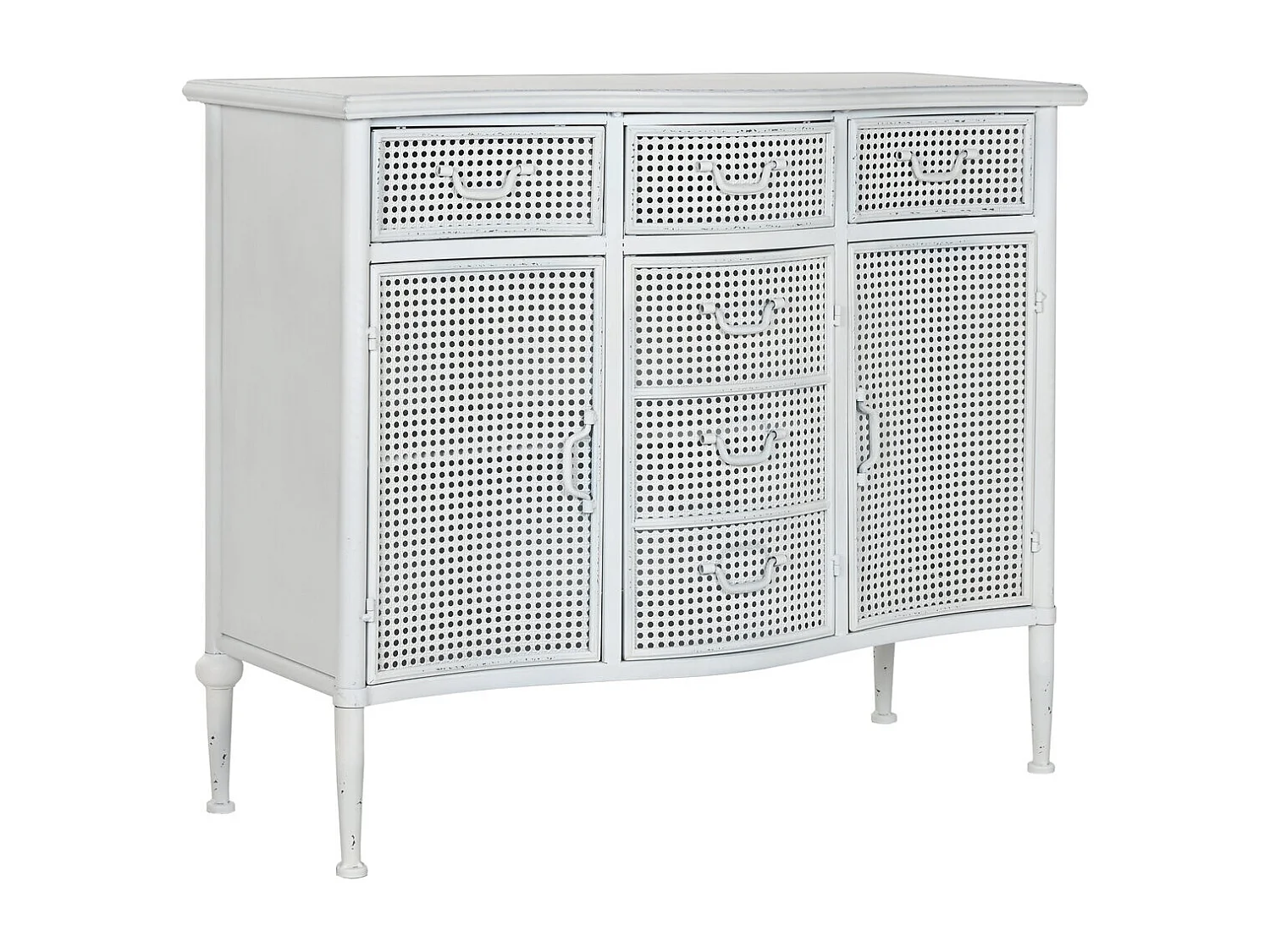 Buffet de metal 101x42x85 branco