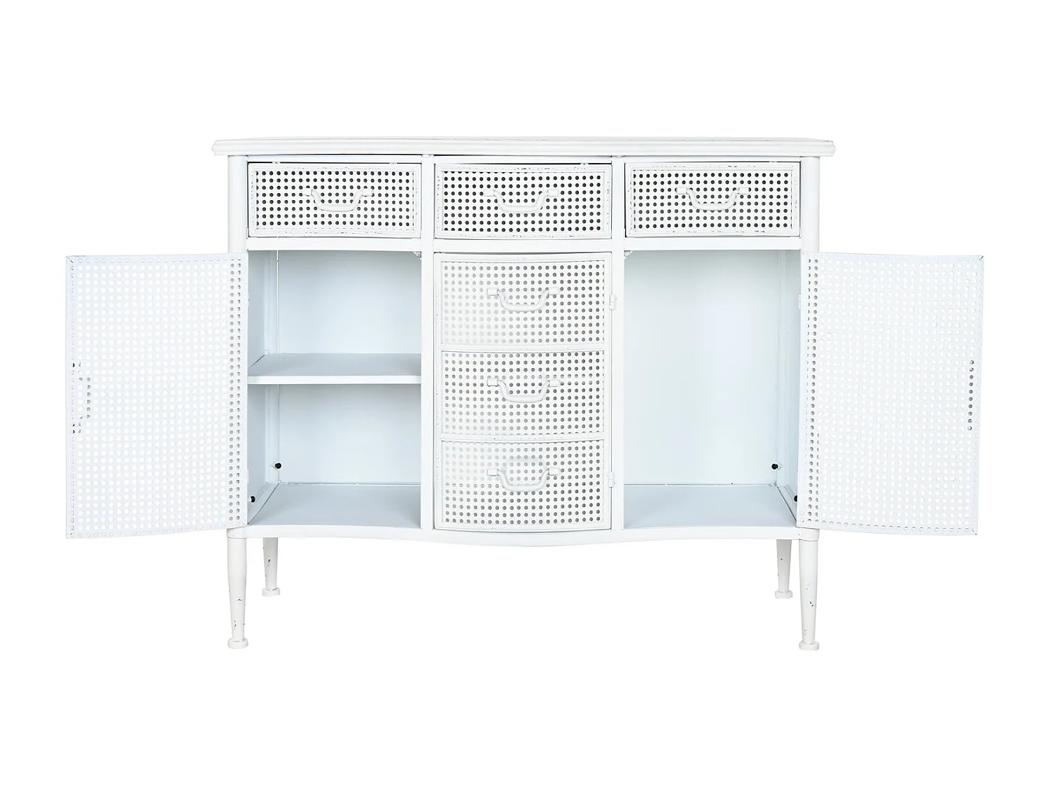 Buffet de metal 101x42x85 branco
