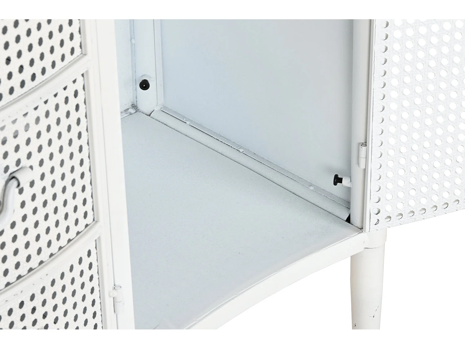 Buffet de metal 101x42x85 branco