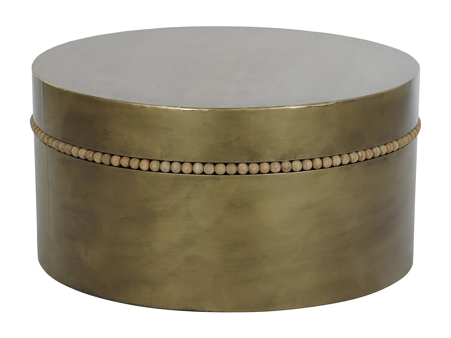 Metalen bijzettafel 76x76x39 goud