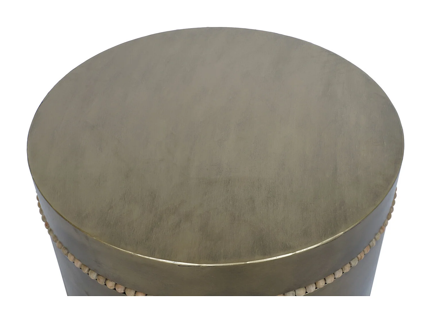 Metalen bijzettafel 76x76x39 goud
